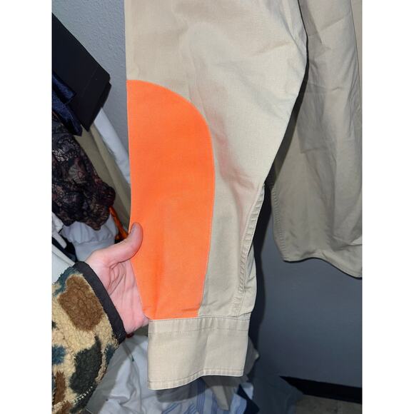 Vintage Pendleton Hunting Shirt Button Up Hong Kong Made Brown orange LS Large - Picture 6 of 11